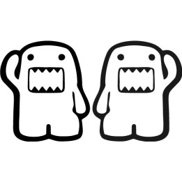 Domo Stickers – JDM Japanese Mascot Decals (2-Pack)