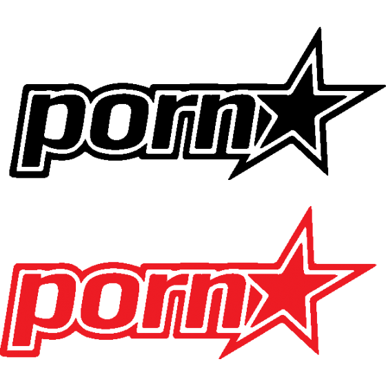 2x Porn Star Logo Stickers...