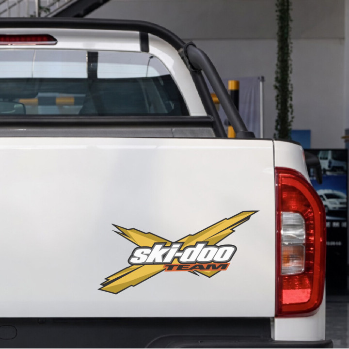 Can Am Ski Doo Yellow Stickers Decals 2x - DecalsHouse