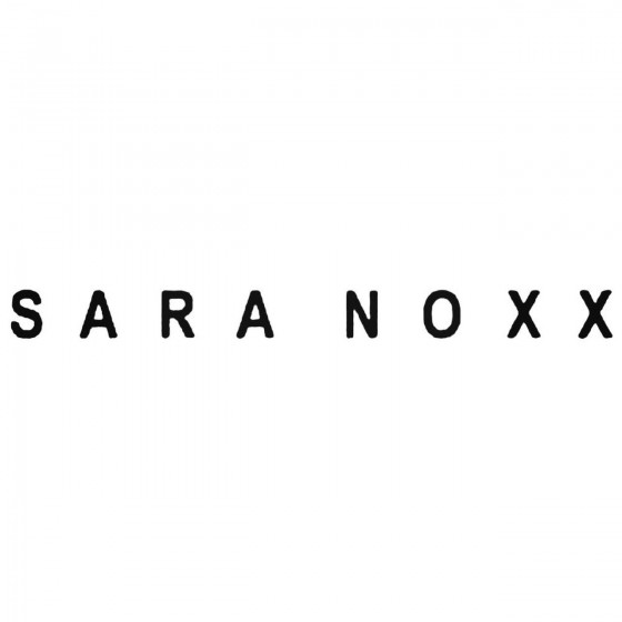 Sara Noxx Band Decal Sticker