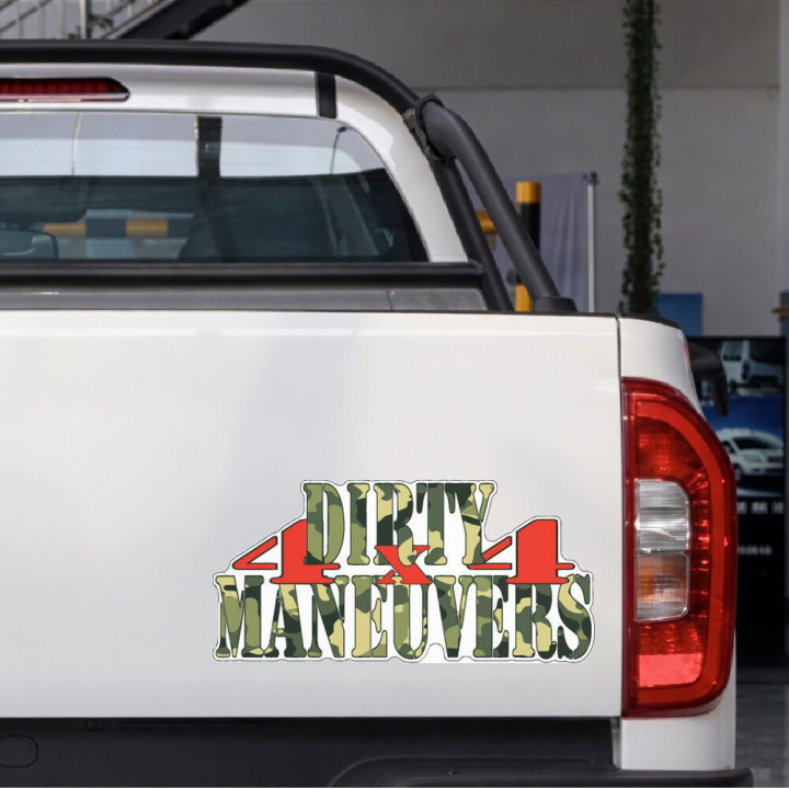 2x Dirty Maneuvers 4x4 4wd Stickers Decals - DecalsHouse