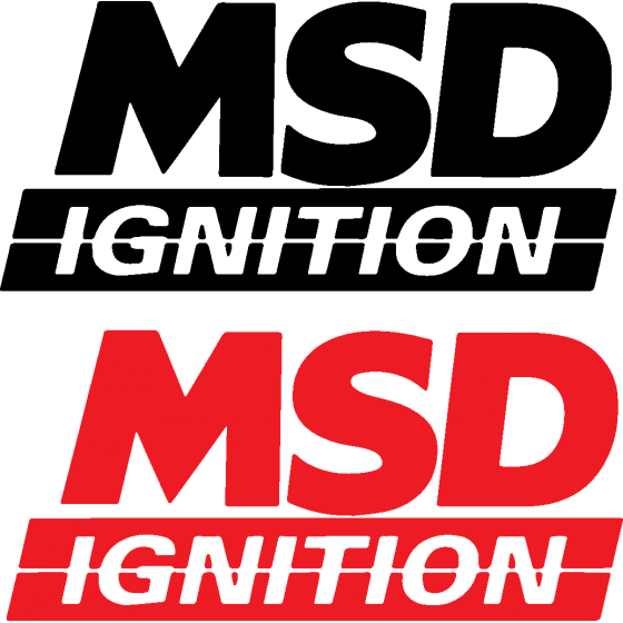 2x Msd Ignition Logo Vinyl...