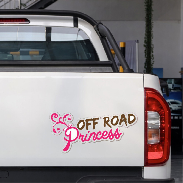 2x Off Road Princess 4x4 4wd Stickers Decals - DecalsHouse