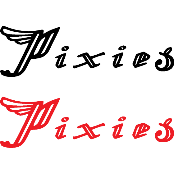 2x The Pixies Band Logo...