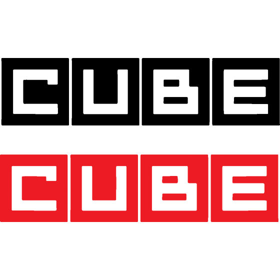 2x Nissan Cube Logo Decals...