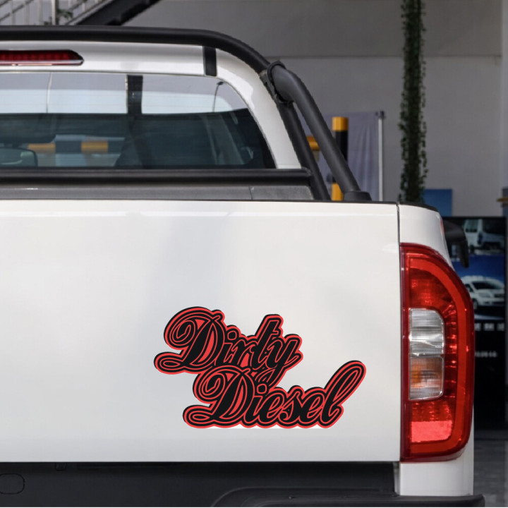 2x Dirty Diesel Style 4 Stickers Decals - DecalsHouse