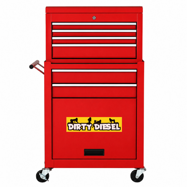 2x Dirty Diesel With Girls Stickers Decals - DecalsHouse