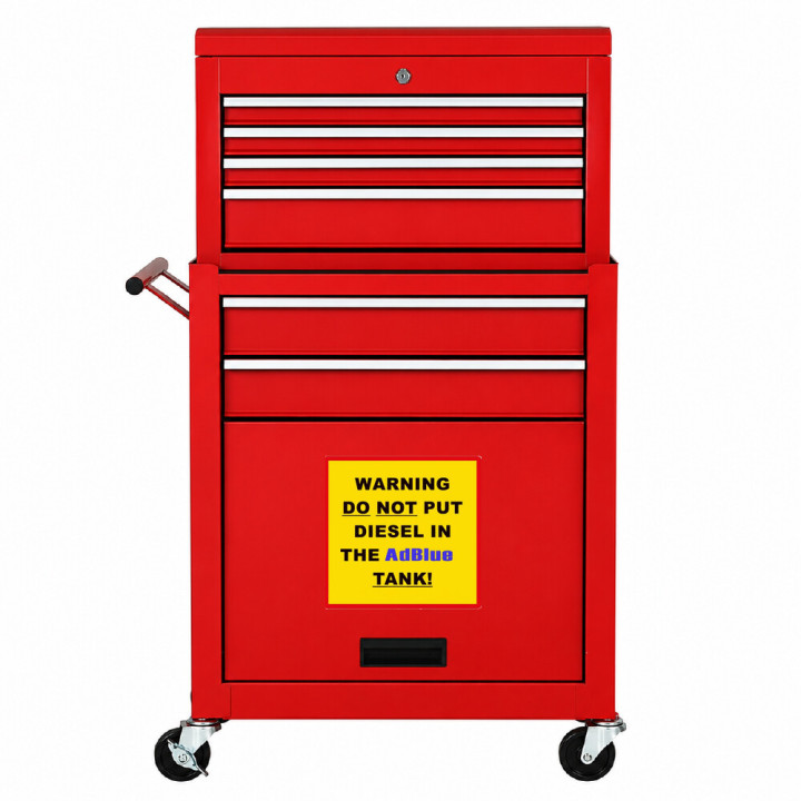 2x Warning Do Not Put Diesel In The Adblue Tank Stickers Decals - DecalsHouse