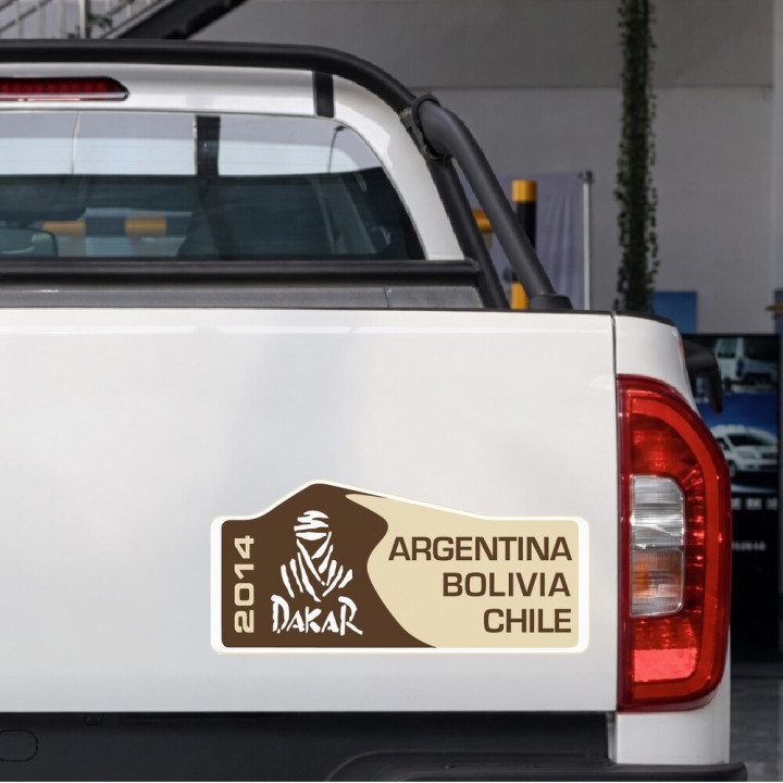 2x Dakar Rally 2014 Stickers Decals - DecalsHouse