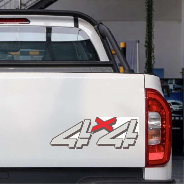 2x 4x4 Style 4 Stickers Decals - DecalsHouse