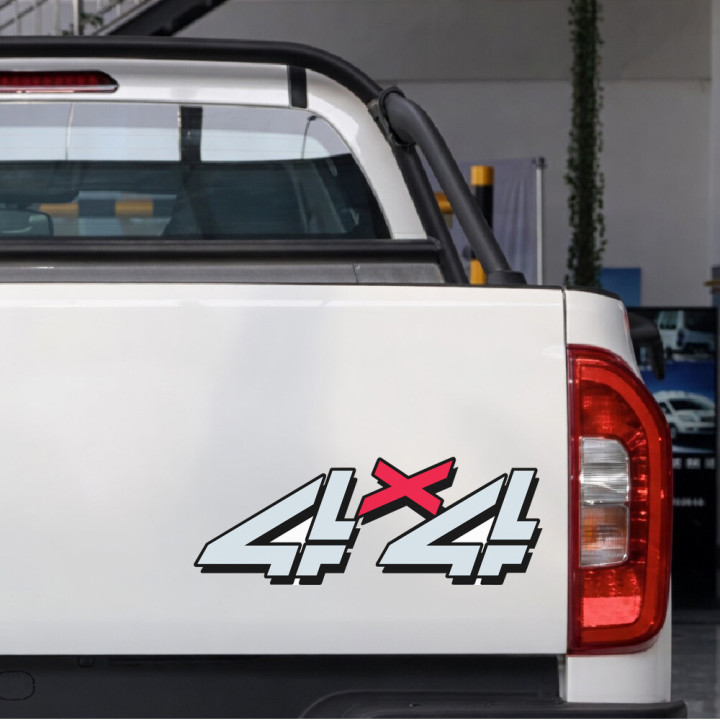 2x 4x4 Style 6 Stickers Decals - DecalsHouse