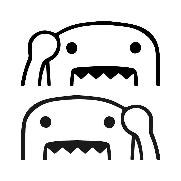 Buy Domo Peek A Boo 1 Decal Sticker Online