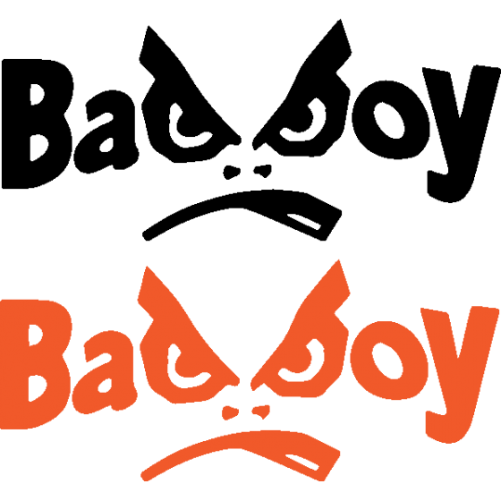 2x Bad Boy Logo Stickers...