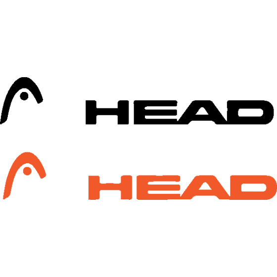 2x Head Logo Stickers Decals