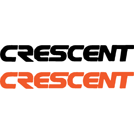 2x Crescent Decals Stickers