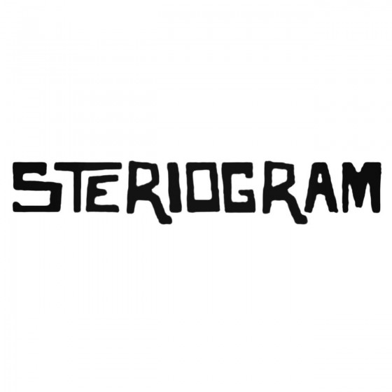 Steriogram Band Decal Sticker
