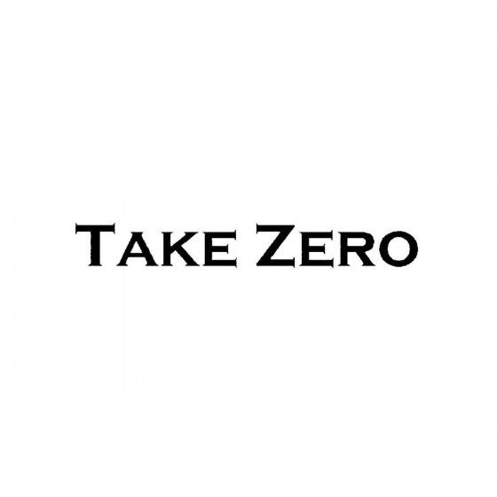 Take Zeroband Logo Vinyl Decal