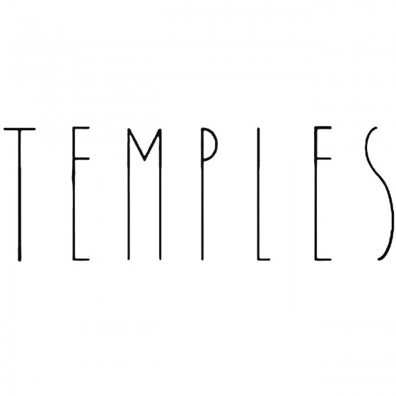 Temples Band Decal Sticker