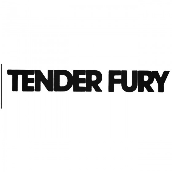 Tender Fury Band Decal Sticker