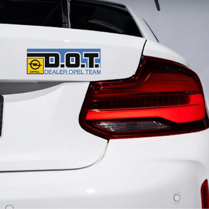 2x Opel Dealer Team Stickers Decals - DecalsHouse