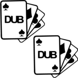 Buy Dub Playing Cards Decal Sticker Online