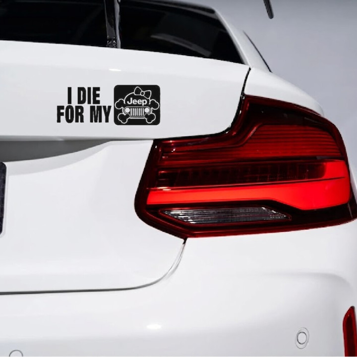 Buy Jeep I For My Jeep Female Skull Vinyl Decal Sticker Online
