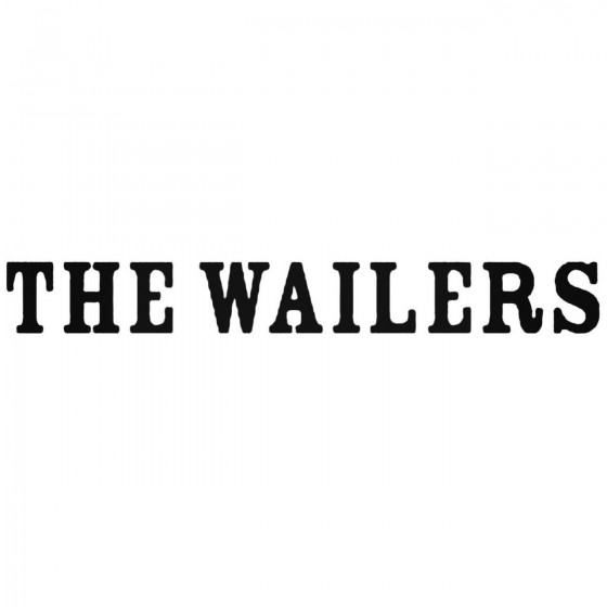 The Wailers Band Decal Sticker