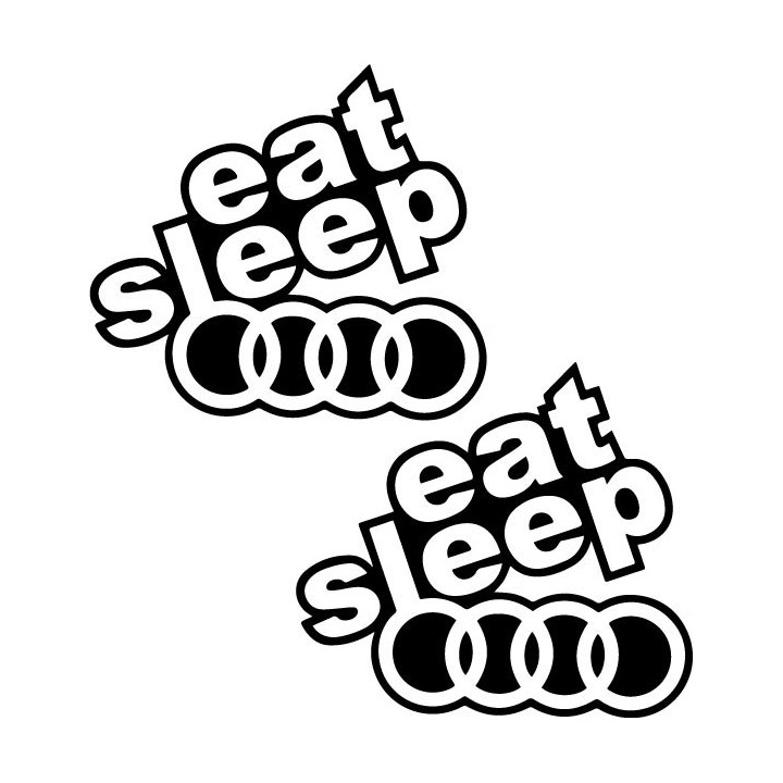Buy Eat Sleep Audi 3 Decal Sticker Online