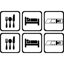 Buy Eat Sleep Bmw M3 Decal Sticker Online