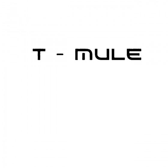 T Muleband Logo Vinyl Decal
