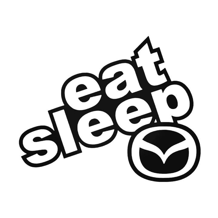 Buy Eat Sleep Mazda 2 Decal Sticker Online