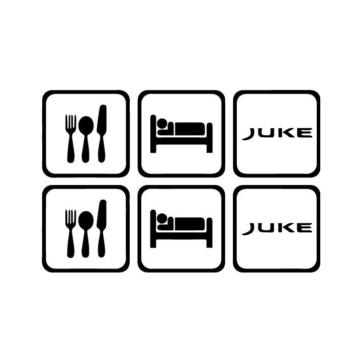 Buy Eat Sleep Nissan Juke Decal Sticker Online