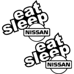 Buy Eat Sleep Nissan Sticker Online