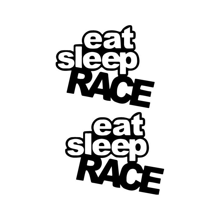 Buy Eat Sleep Race 2 Decal Sticker Online