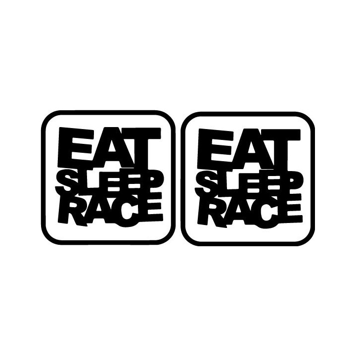 Buy Eat Sleep Race Decal Online
