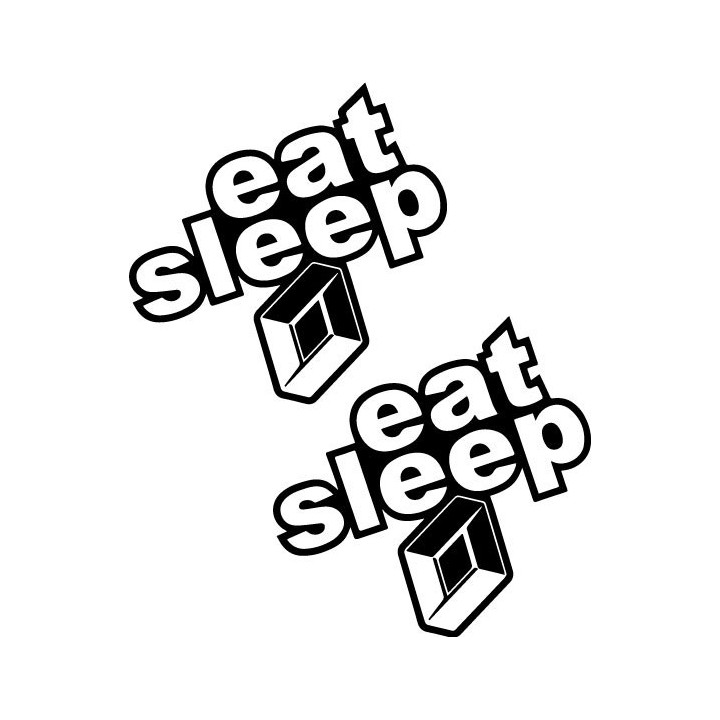 Buy Eat Sleep Renault 2 Decal Sticker Online