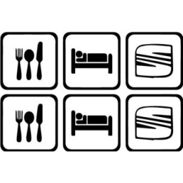 Buy Eat Sleep Seat Decal Sticker Online