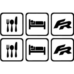 Buy Eat Sleep Seat Fr 2 Decal Sticker Online