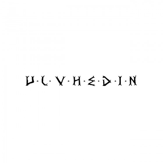 Ulvhedinband Logo Vinyl Decal