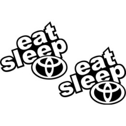 Buy Eat Sleep Toyota 2 Decal Sticker Online