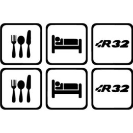 Buy Eat Sleep Volkwagen R32 Decal Sticker Online