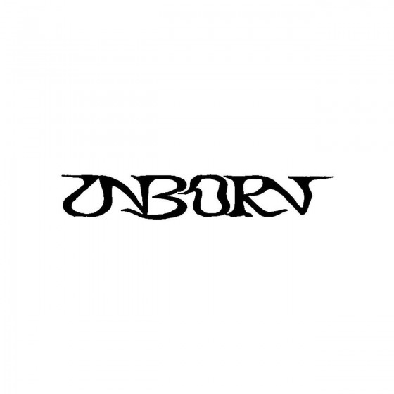 Unborn 3band Logo Vinyl Decal