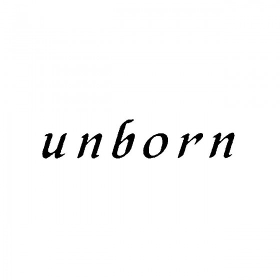 Unbornband Logo Vinyl Decal