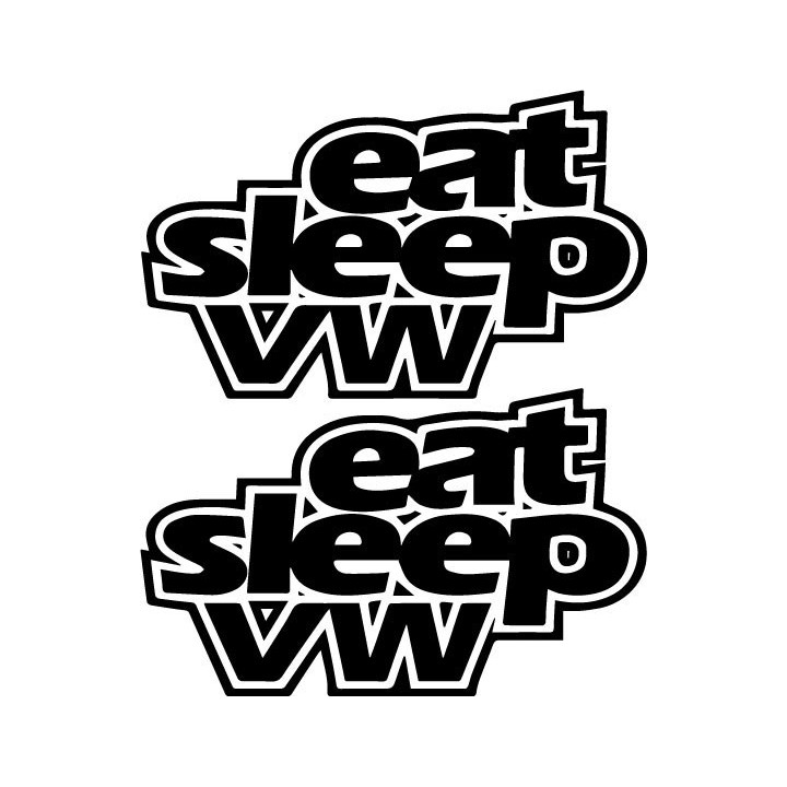 Buy Eat Sleep Vw V2 Decal Sticker Online