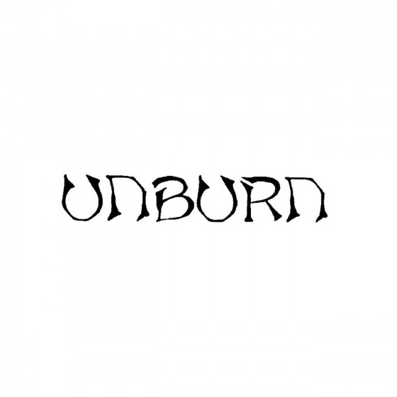 Unburnband Logo Vinyl Decal