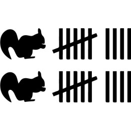 Buy Eekhoorns Turven Decal Sticker Online