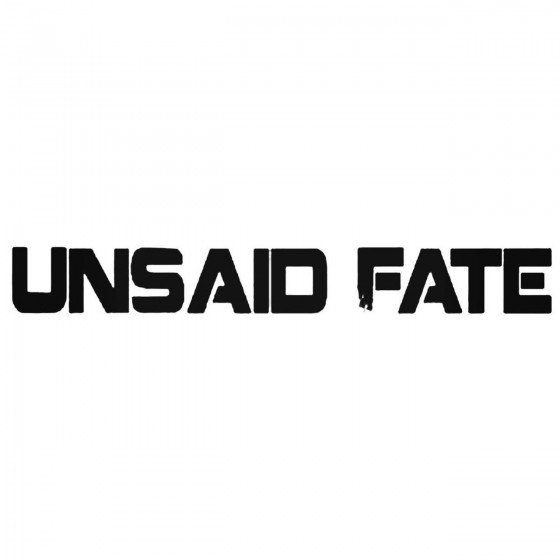 Unsaid Fate Band Decal Sticker