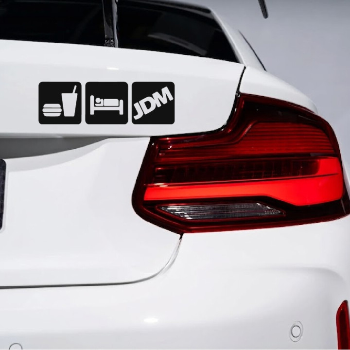 Buy Fast Food Sleep Jdm Decal Sticker Online