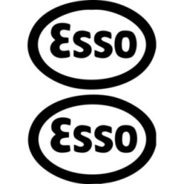 Esso Oil Stickers – Vintage Tiger Motorsport Livery Decals (2-Pack)