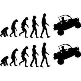 Buy Evolution Of Man Ssv Car Decal Sticker Online